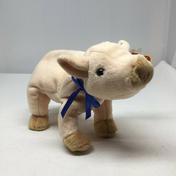 Ty Beanie Baby Knuckles Pig Plush Stuffed Animal Retired W Tag March 25 1999 - Picture 1 of 10